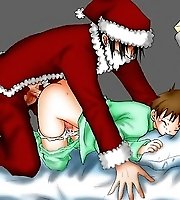 TAGS: ass fucking, blush, christmas, horizontal, little penis, lowres, pajamas, penis, santa, santa costume, shota, tears, faggots.